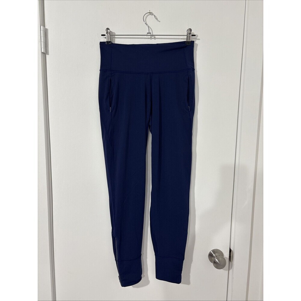 Lululemon Women's Fresh Tracks Zip Ankle Jogger Pant Hero Blue Size 2 Excellent